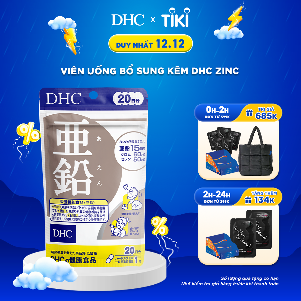 Viên uống Bổ Sung Kẽm DHC ZinC Nhật Bản