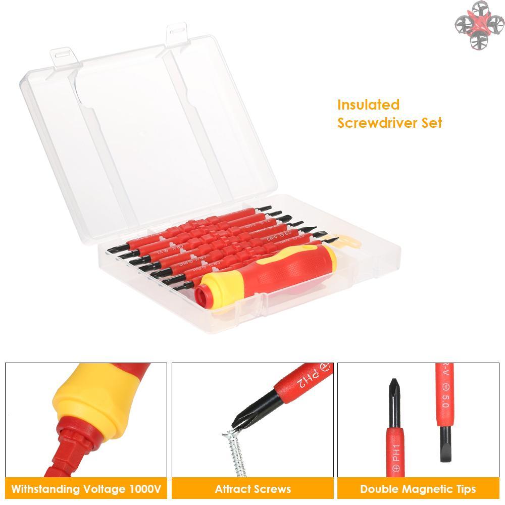 BITS Bộ Tua Vít Sửa Chữa Điện 7 Trong 1 500v