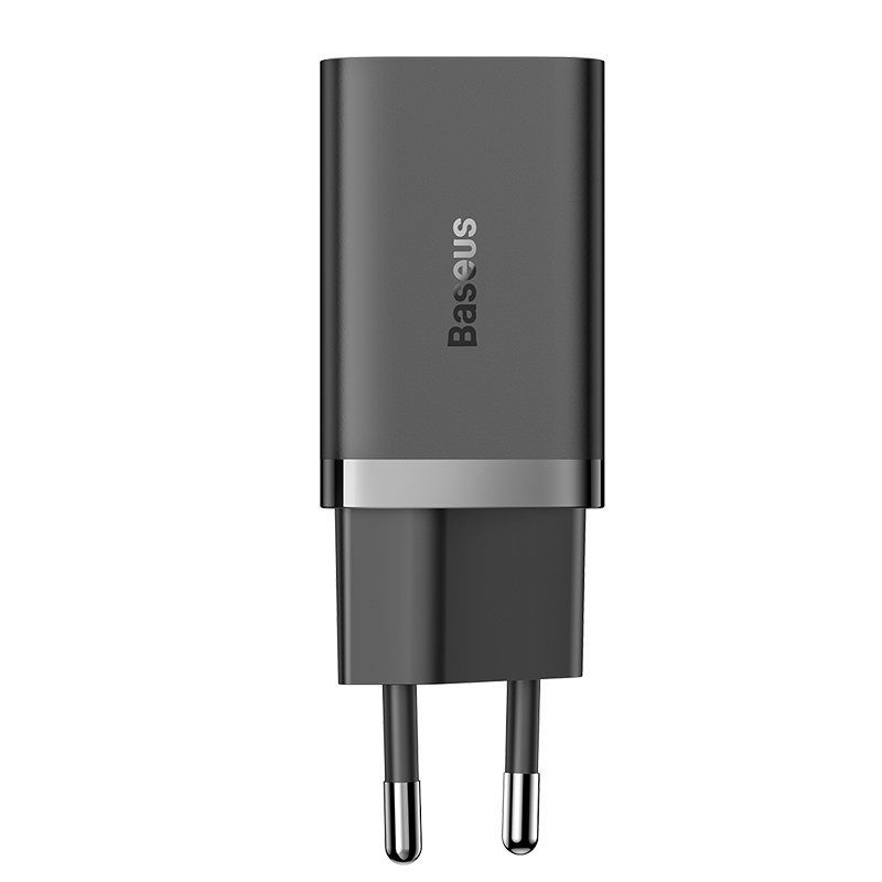 Cốc Sạc Nhanh Nhỏ Gọn OS-Baseus GaN5 Pro Fast Charger C+C 40W EU (Chân cắm tròn) (Hàng chính hãng)