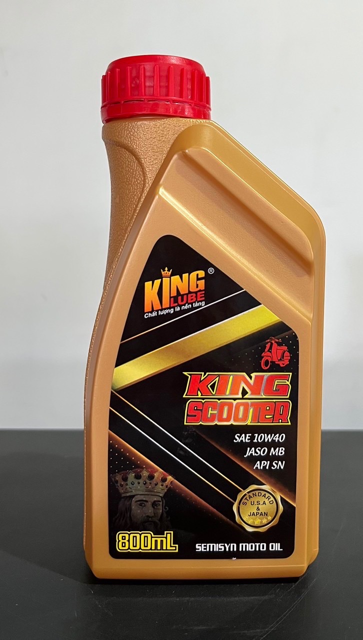 Dầu Nhớt Xe Tay Xe Ga King Scooter KINGLUBE API SN, SAE 10W-40