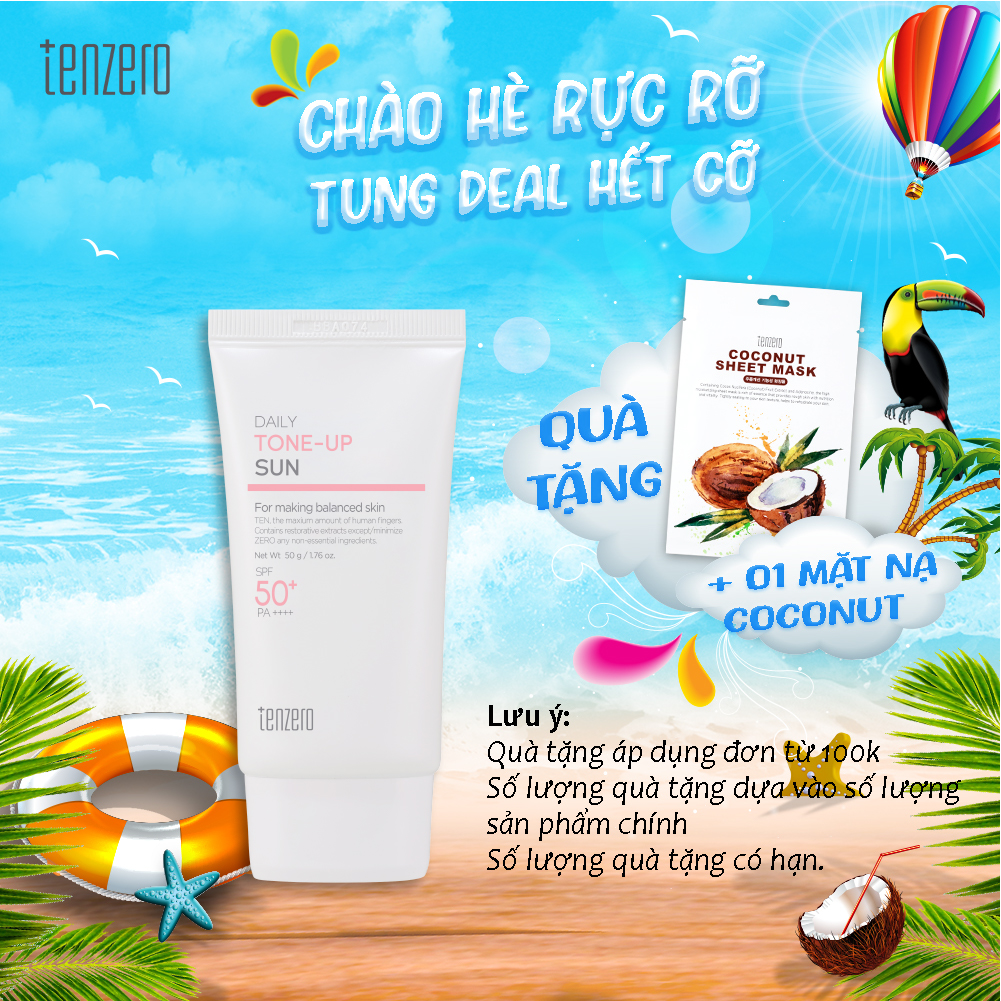 Kem Chống Nắng Nâng Tông Dưỡng Da Tenzero Daily Tone-Up Sun 50g