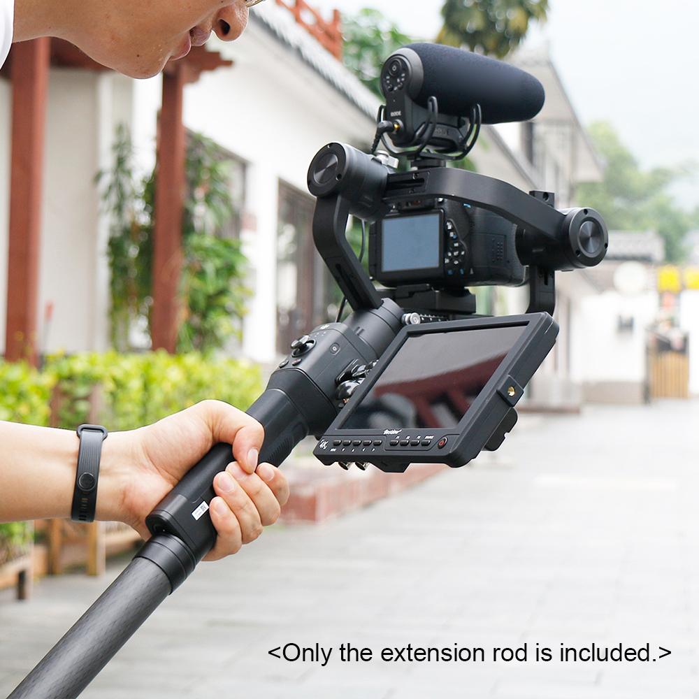 Professional Stabilizer Extension Pole Stick Rod Monopod Carbon Fiber with 1/4 Inch Screw 35cm Long for DJI Ronin-S