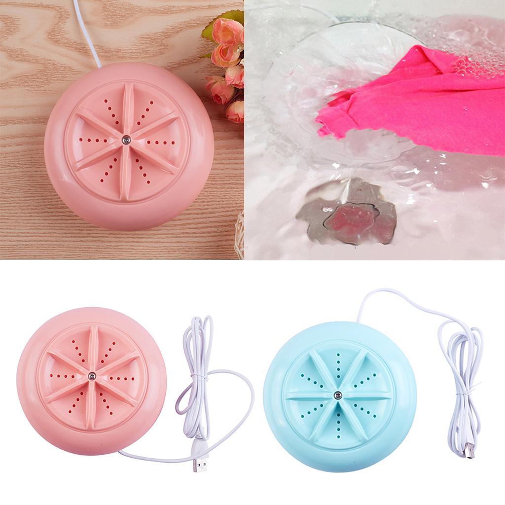 Portable Washing Machine Washer USB 10W for Towel Bra Home Travel Blue