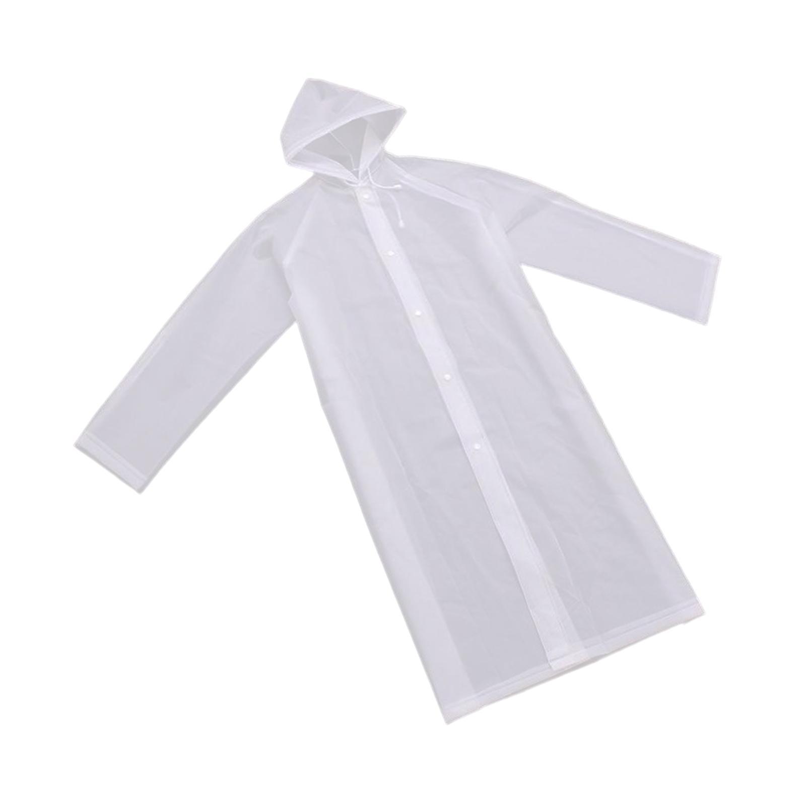 Long Raincoat Adults Children Rain Poncho Rainproof Rain Cape with Hood Rain Jacket for Travel Cycling Climbing Outdoor Activities