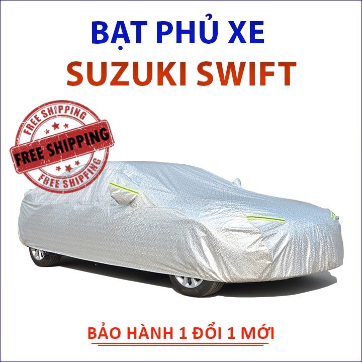 Bạt che phủ xe ô tô 5 chỗ Suzuki Swift chống nắng mưa, bạt trùm xe ô tô vải dù 3 lớp chống nóng không thấm nước