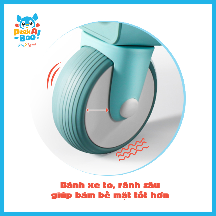 Xe Chòi Chân PEEK A BOO Kèm Đèn Và Nhạc Cho Bé PAB024