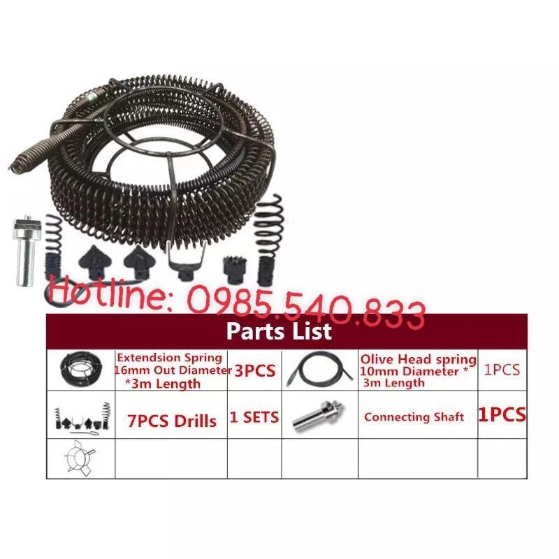 Dây thông tắc cống dài 15M