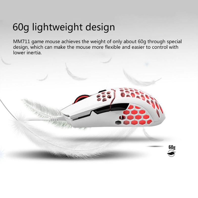 Chuột Chơi Game Mm711 16000 Dpi Pixart Pmw 3389