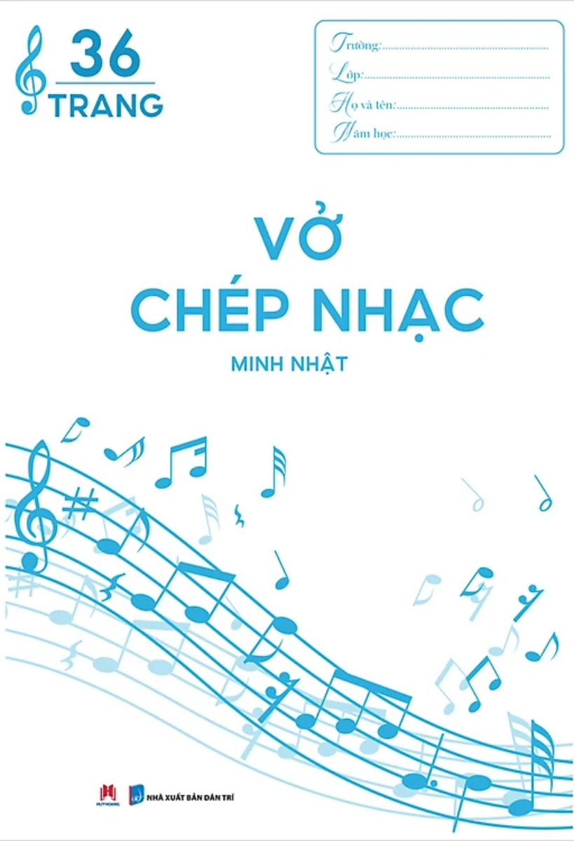 Vở Chép Nhạc 36 Trang - Bìa Xanh Dương_HH