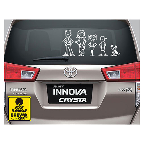 Tem decal dán ô tô Family_Car_24