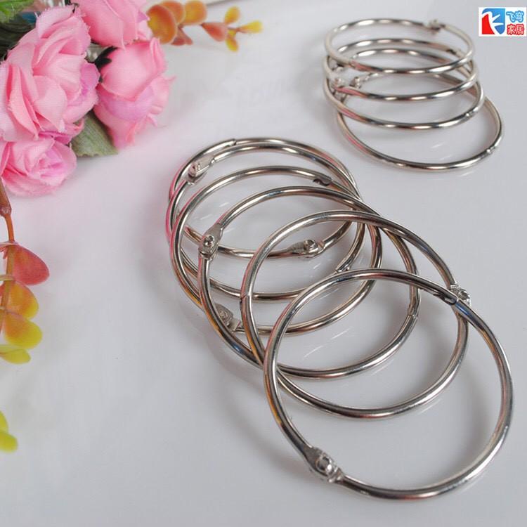 KHOEN INOX TREO RÈM PHÒNG TẮM / CỬA SỔ 50~55mm - 12 KHOEN TRÒN