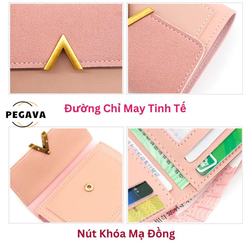Ví Cầm Tay Nữ Mini Cute PEGAVA - PG303 Đựng Tiền Đựng Thẻ Phong Cách Hàn Quốc