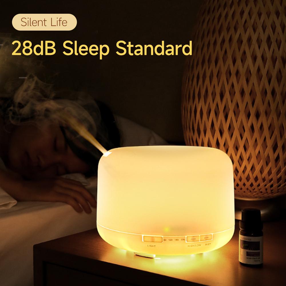 Aroma Diffuser 500ml Ultrasonic Home Quiet Air Purifier Humidifier Aroma Oil Diffuser Home Office Spa Yoga Relaxation