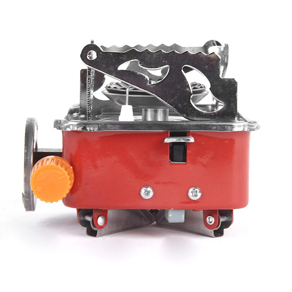 Mini Camping Stove Windproof Backpacking Stove Foldable Camp Gases Burner with Electronic Ignition for Indoor Outdoor