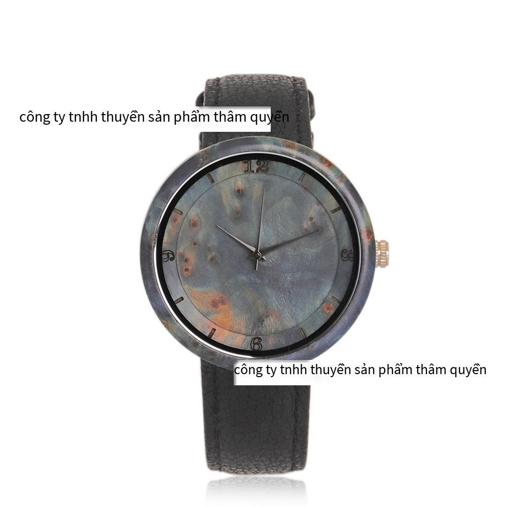 Phong cách mới nhất Tròn đơn giản Tính khí Đàn ông Phụ nữ Bán chạy bằng chữ số Ả Rập Ngoài trời Thắt lưng tùy chỉnh Lựu Gỗ Đồng hồ