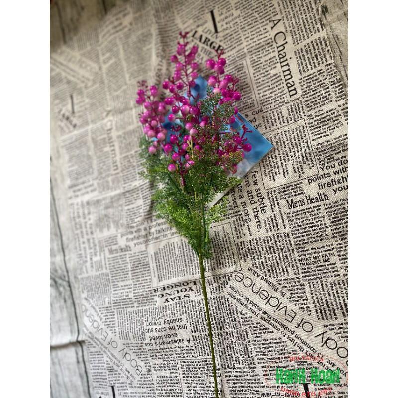 Cành quả cherry, đào đông cao 75cm trang trí - Cây quả giả
