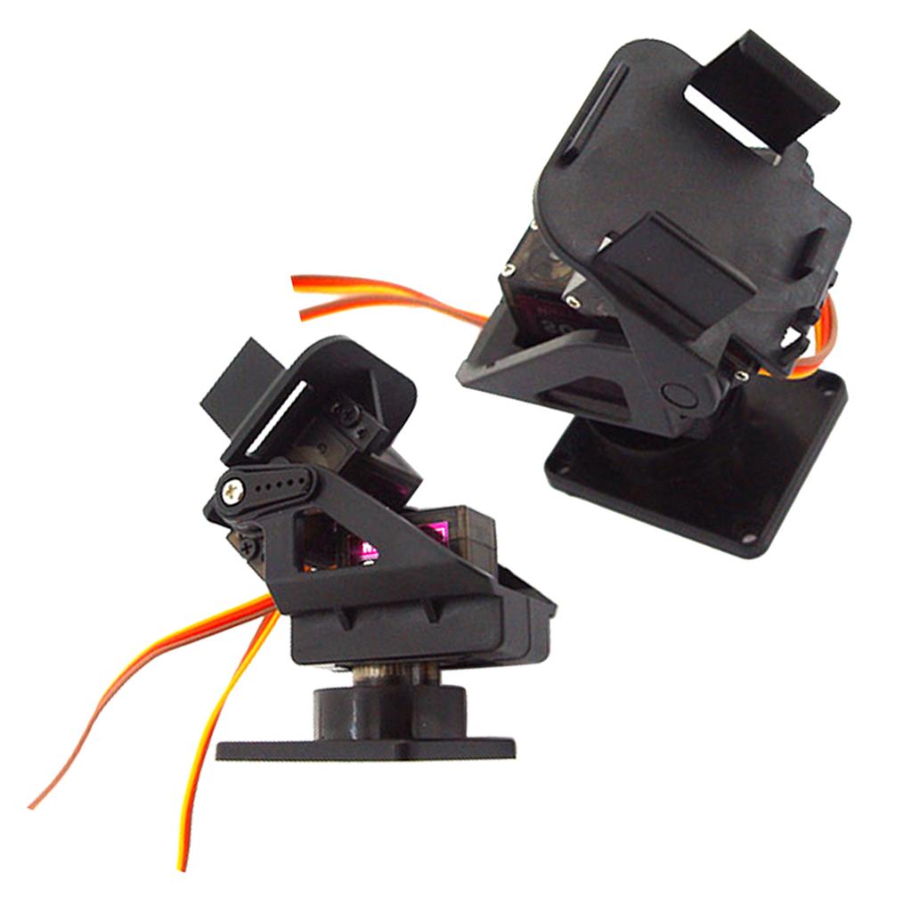 Nhựa Pan-Tilt Với Servo Gắn Máy Ảnh Nền Tảng Chảo Nghiêng Chống Rung Cho DIY Robot Trên Không 2 Gói (SG-90/MG-