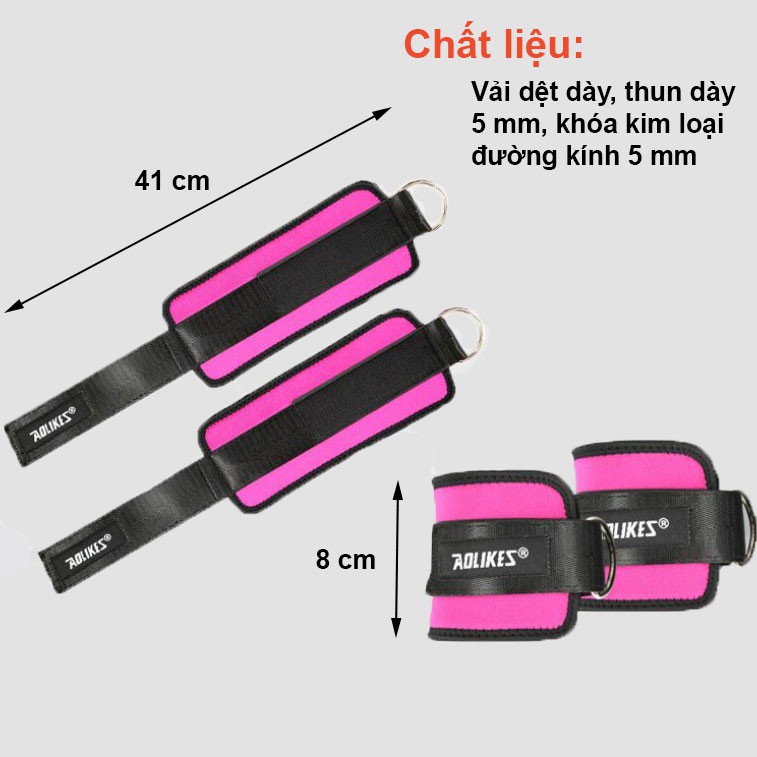 Quấn cổ chân gym hỗ trợ tập chân mông chân với cáp kickback Aolikes