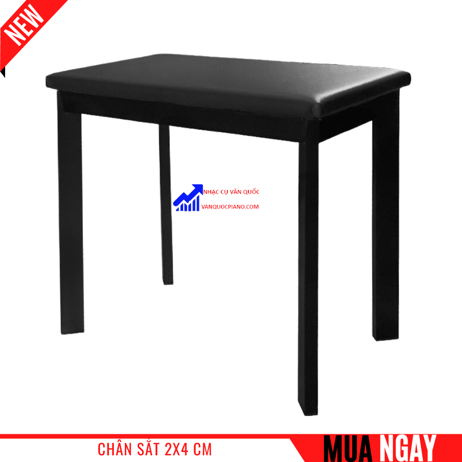 Ghế Piano, Organ Đa Chức Năng - Chân Sắt, Đệm Da Simili