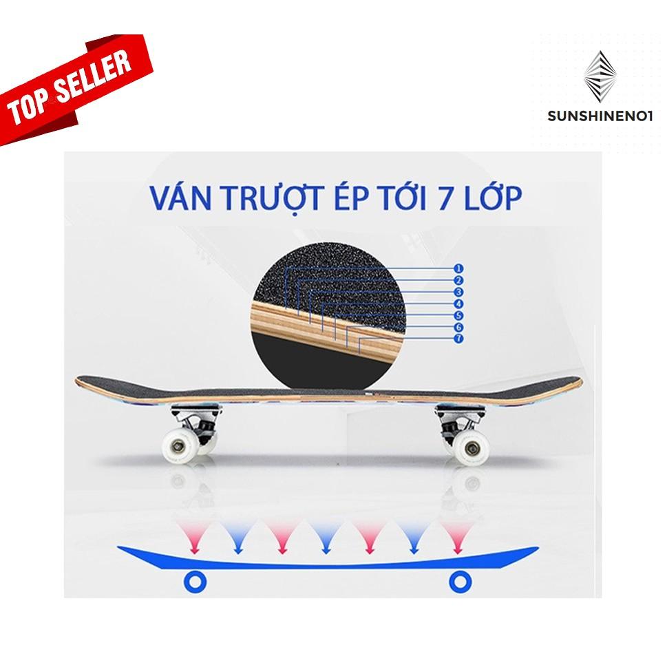 Ván Trượt Skateboard YueChi Chính hãng - Tặng kèm Tool vặn - Siêu ngầu