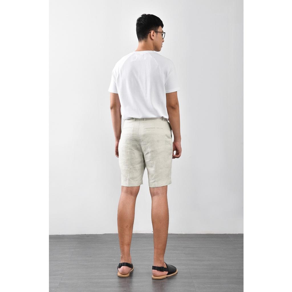 Quần Short nam LINEN form suông mới - chất xịn đẹp 10S21PSH028 | LA STORE MENSWEAR