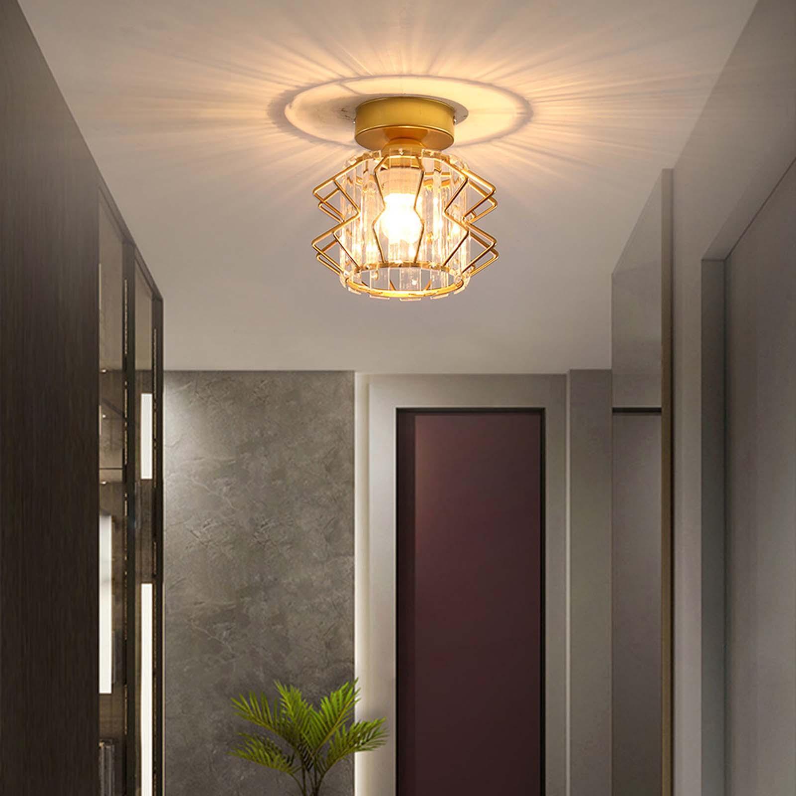 Modern Ceiling Lights Living Room Hallway Lighting E27 Base Front Porch Home Deocoration Ceiling Lamp Glass Minimalist Light Fixture