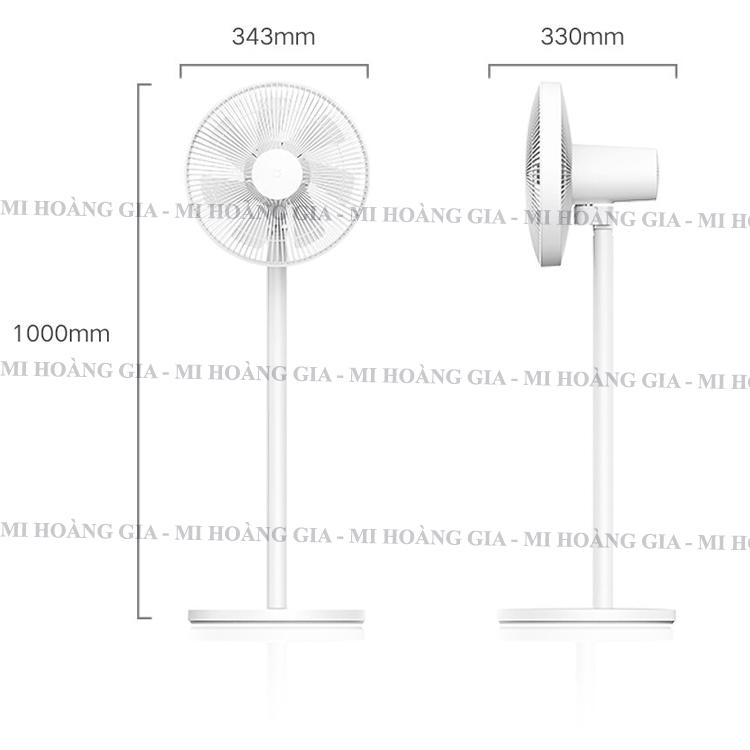 Quạt đứng Xiaomi Smart Fan 2 Lite - Hàng Chính Hãng