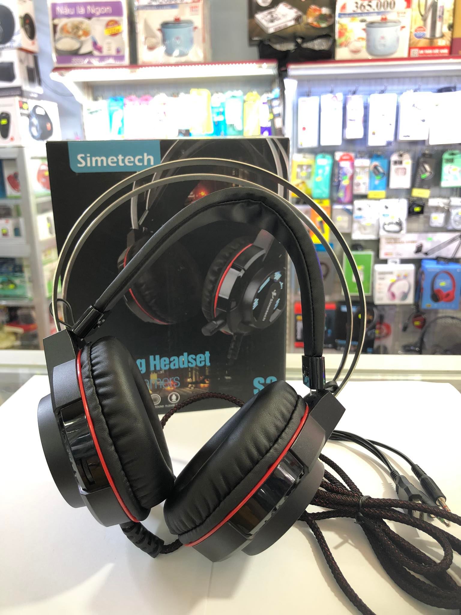 HEADPHONE TAI NGHE CHỤP TAI GAMING CHO GAME THỦ SIMETECH METAL S2 CỔNG 3.5MM,CÓ LED RGB CỰC ĐẸP - HÀNG CHÍNH HÃNG