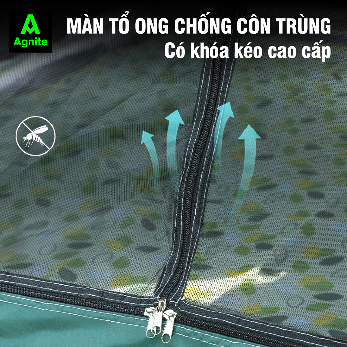 Lều cắm trại, picnic 4 cửa tự bung Agnite - dễ dựng - tiện lợi - thống thoáng - sức chứa lớn - VS4011/VS4012