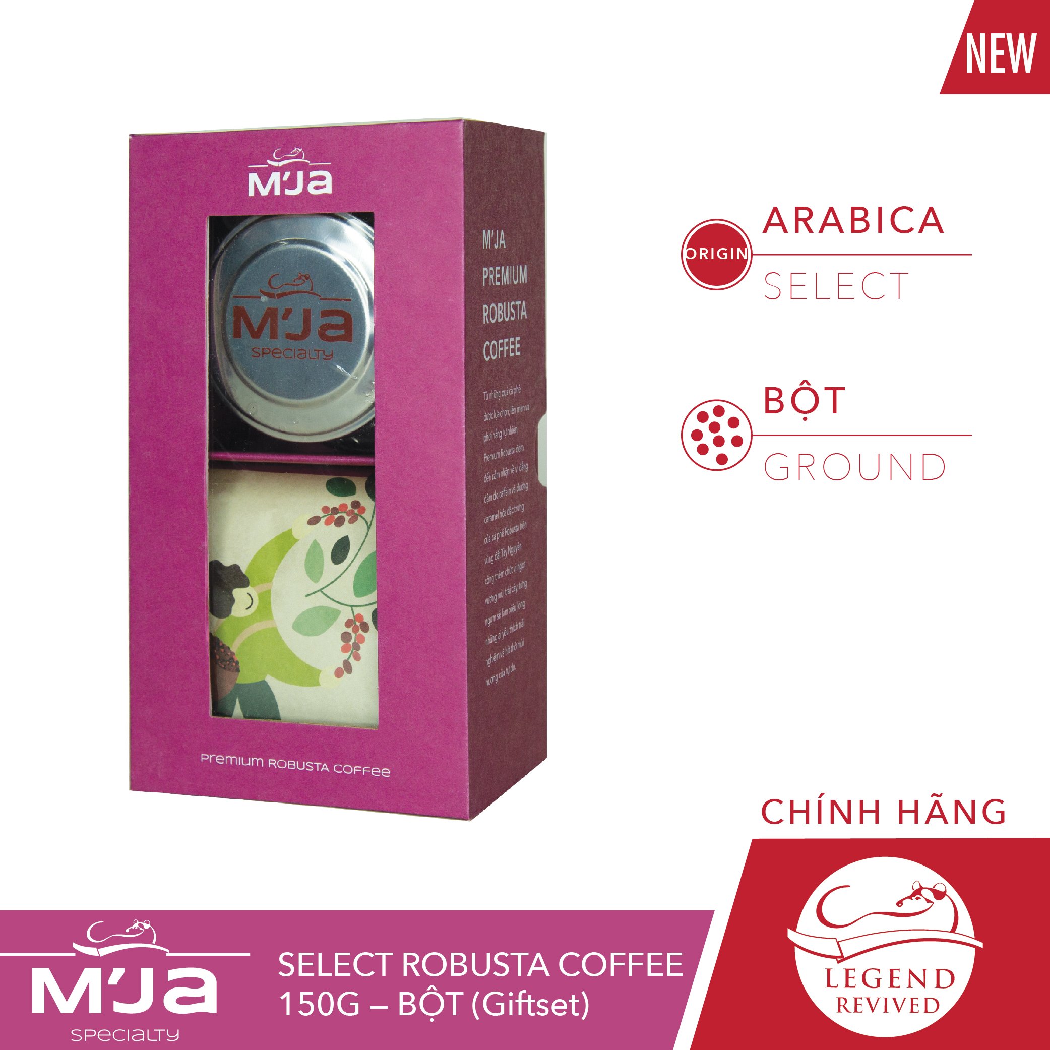 Cà phê M’Ja Robusta 150 gram