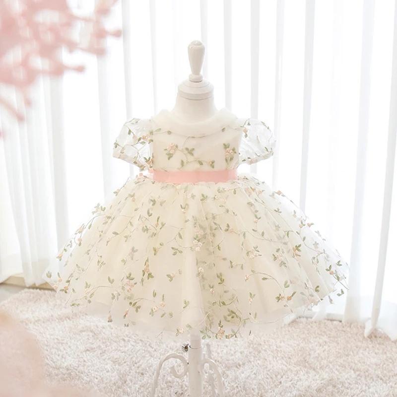 váy đầm công chúa trắng ren 035
