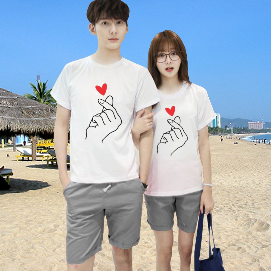 Áo Thun cặp Nam-Nữ in hình THẢ TIM cực dễ thương , thích hợp cho các cặp đôi trẻ trung, năng động, cho các nhóm bạn đi đêm, đi phượt, bão, nhìn đã mắt, bao ngầu, bao chất!