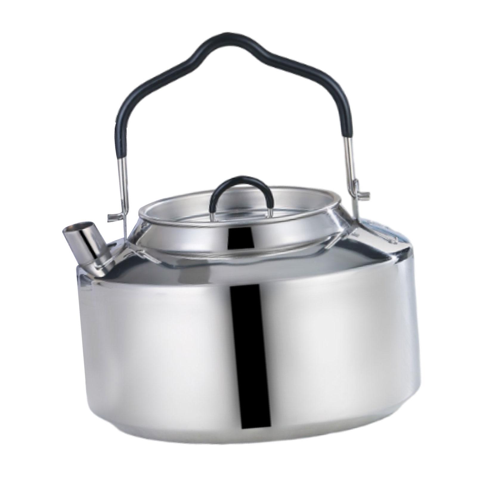 Tea Kettle Coffee Pot Stainless Steel Camping Kettle for Camping Accessories