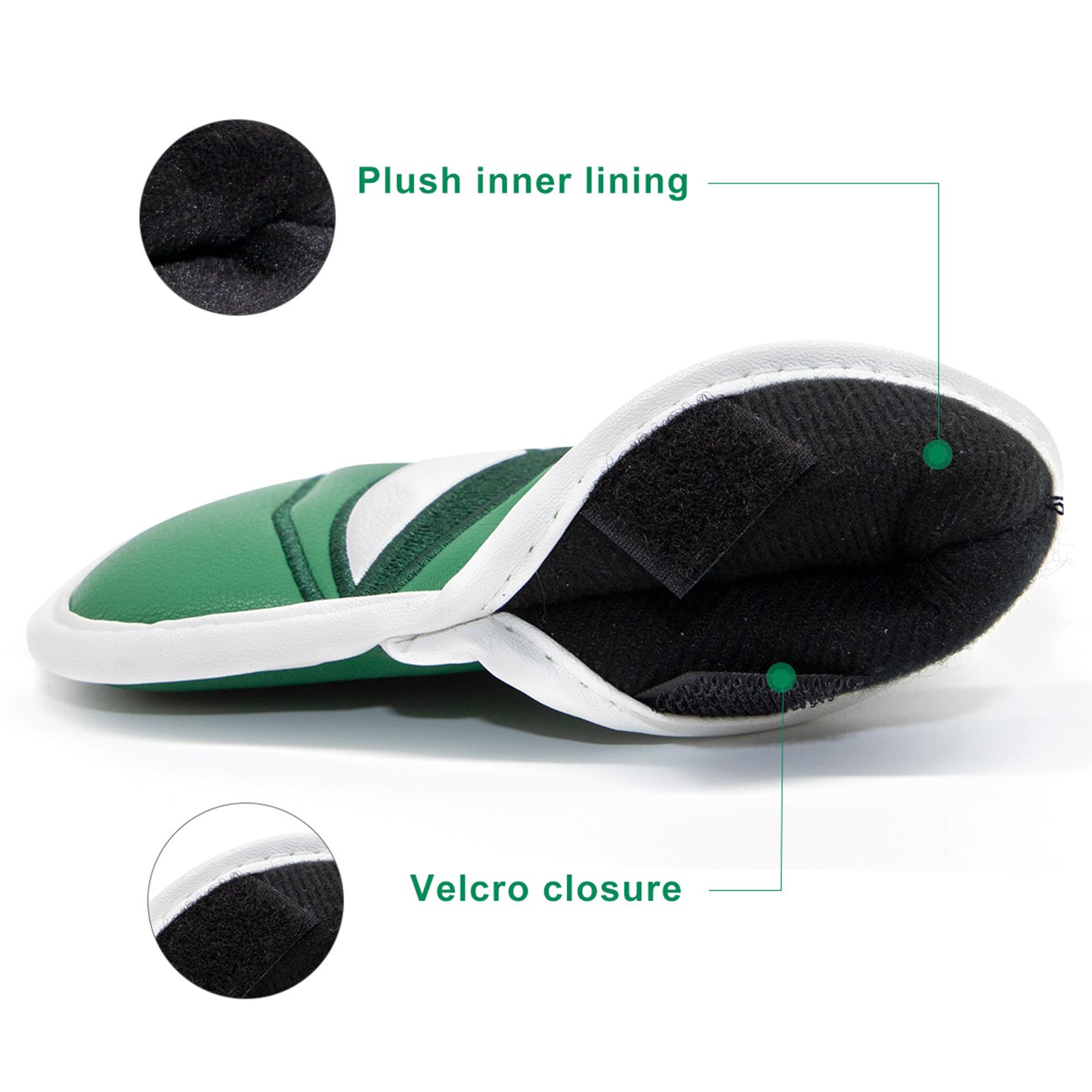 Leather Golf Iron Head Covers Set Headcovers Protector Accessories