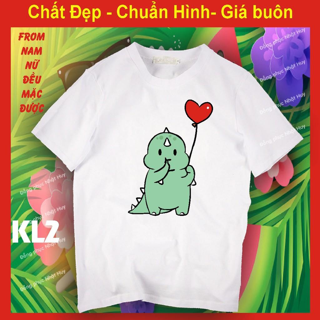 áo thun khủng long chibi 2 chất đẹp,bao đổi trả