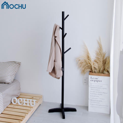 Cây Treo Quần Áo Đứng Bằng Gỗ OCHU - Standing Hanger - Black