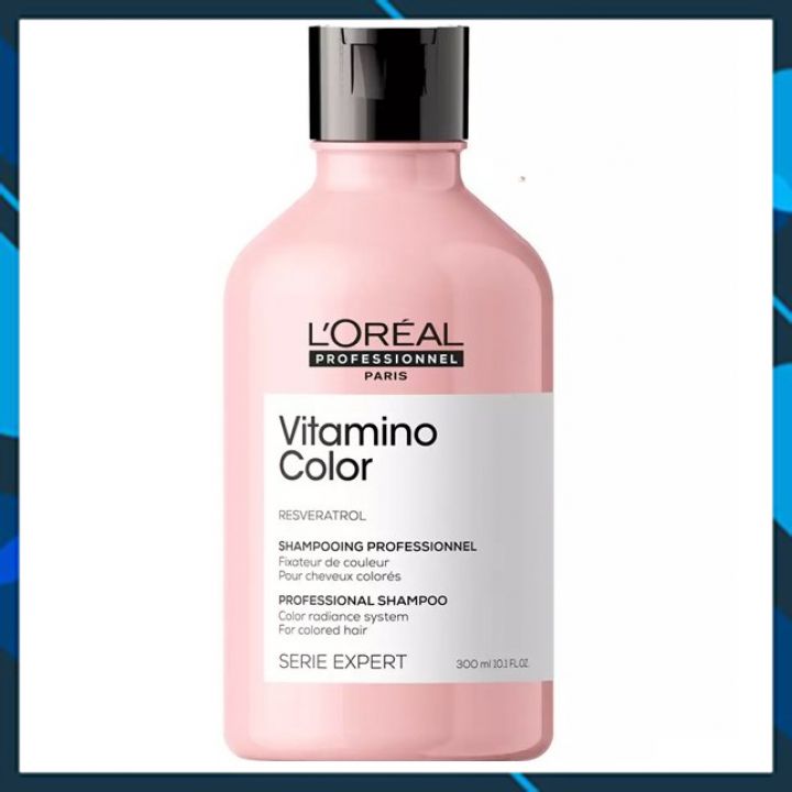 Dầu gội phục hồi và giữ màu tóc nhuộm L'oreal Serie Expert Resveratrol  Vitamino color radiance shampoo 300ml [ Mới Chĩnh Hãng ]