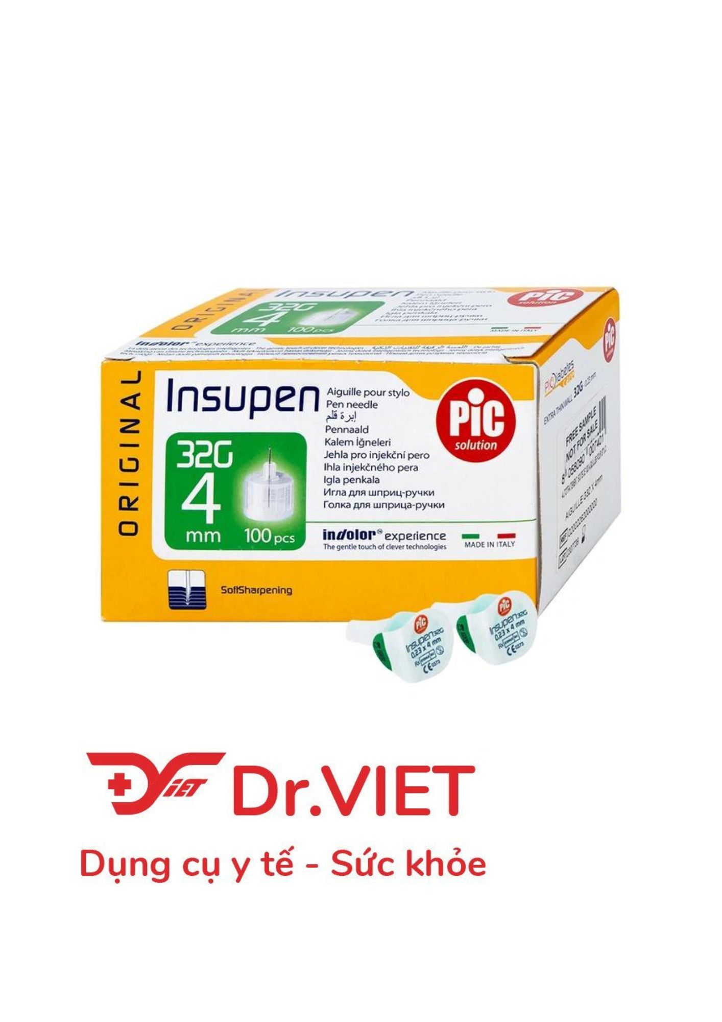 Kim bánh ú sử dụng cho bút tiêm insulin loại kim 32Gx4mm