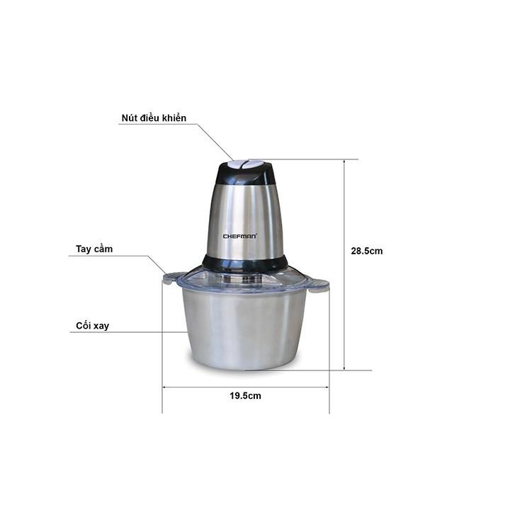 Máy Xay Thịt Chefman Cối Inox 4 Lưỡi Đa Năng Công Suất 300W - Khả Năng Hoạt Động Mạnh Mẽ