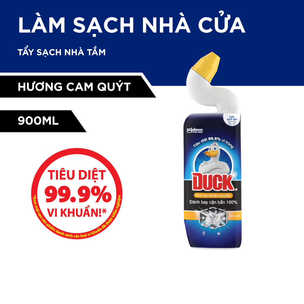 Chai Tẩy Đánh bay cặn bẩn  DUCK  Hương Cam Quýt 900ml