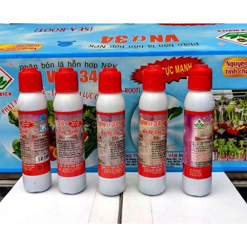 Phân bón lá hỗn hợp SEAMIX- VN34 - 30ml. Giâm chiết cây  Ra rễ cực mạnh, dùng cho rau màu, hoa cây cảnh
