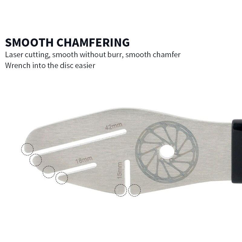 MTB Bike Bicycle Disc Brake Rotor Alignment Truing Tools Mountain Bicycle Disc Flattening Correction Wrench Stainless Steel Tool