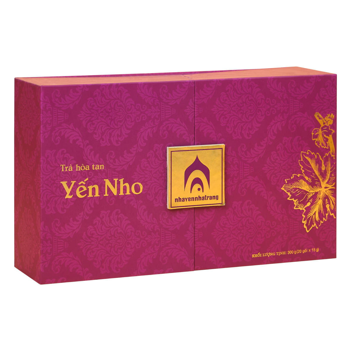 Trà Hòa Tan Yến Nho - Hộp 20 Gói - Trà Thanh Nhiệt - Trà Yến - Nhà Yến Nha Trang - Đặc Sản Nha Trang - Yến Sào Chất Lượng