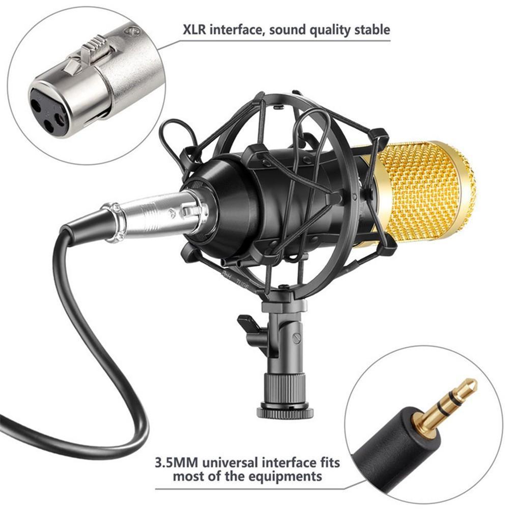 Bộ Micro Thu Âm BM800 Mikrofon bm 800 Chất Lượng Cao