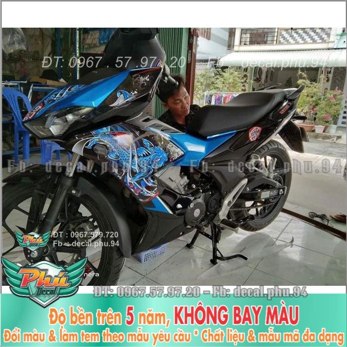 Tem rời Winner X Xanh đen Cá Chép -1