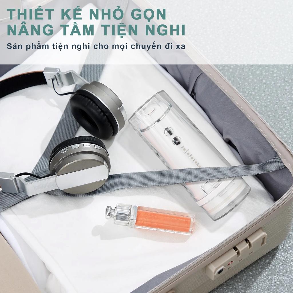 [Đèn UV Diệt Khuẩn 99%]Máy Tăm Nước Du Lịch WaterPush - Gập gọn - Bảo hành Online 1 đổi 1 trong 12 tháng