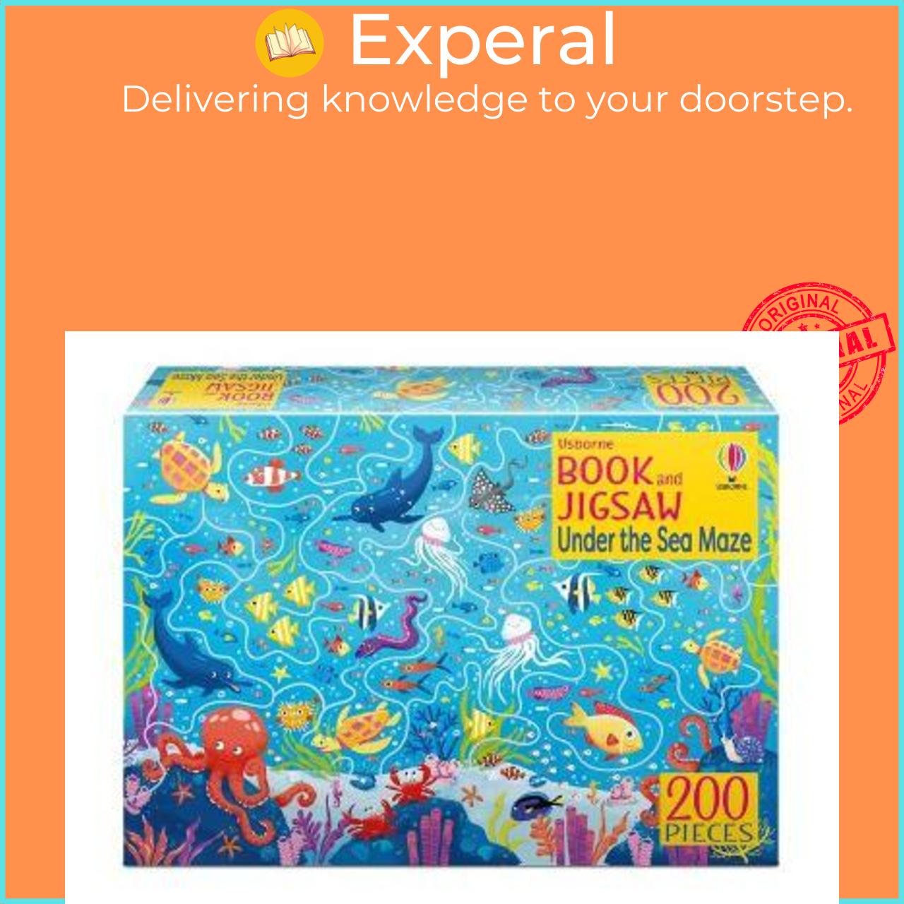 Sách - Book and Jigsaw Under the Sea Maze by Sam Smith Valeria Danilova