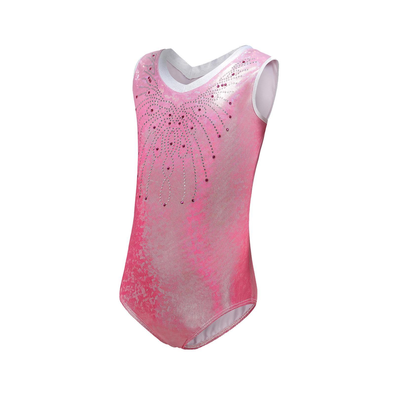 Girl Gymnastics Leotard Athletic Dance Clothes Outfit  Dress Bodysuit