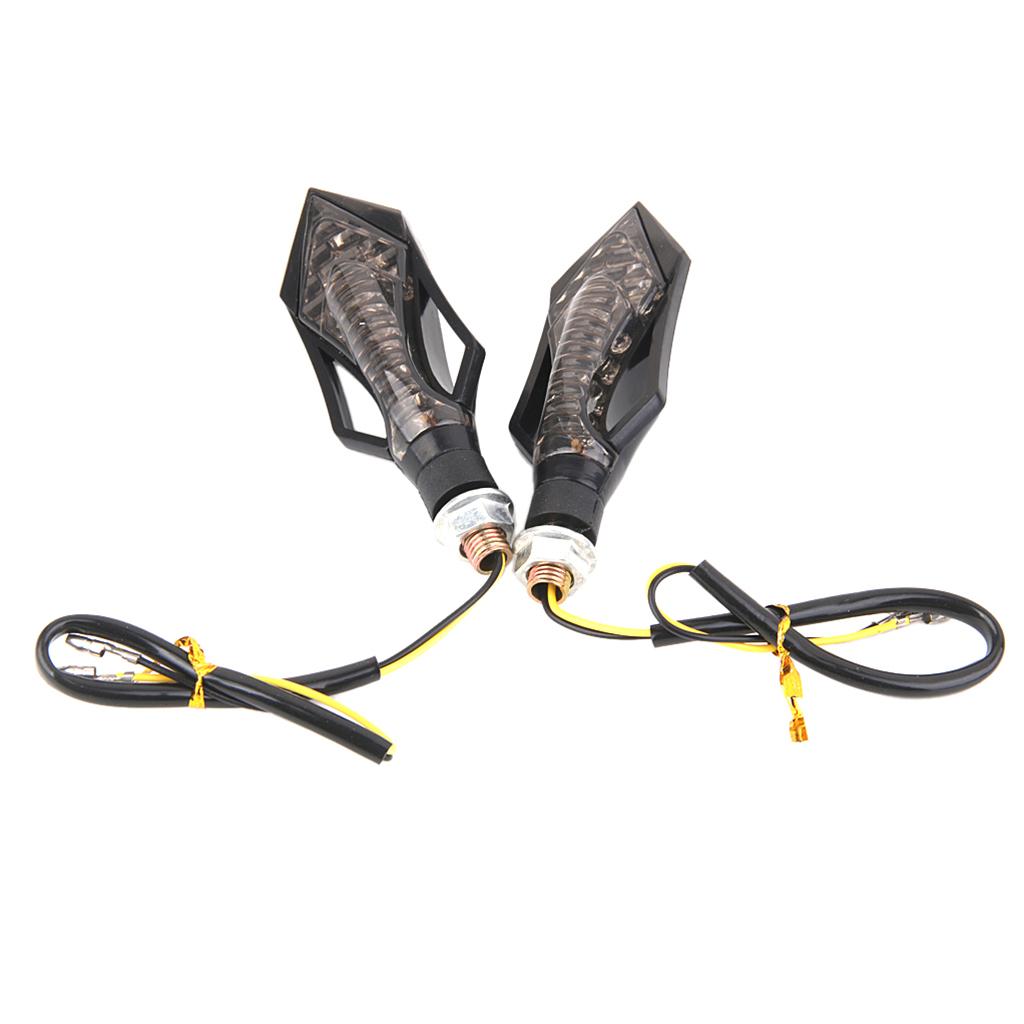 Motorcycle Turn Signals 9 LED Bulb DC 12V Warning Light for