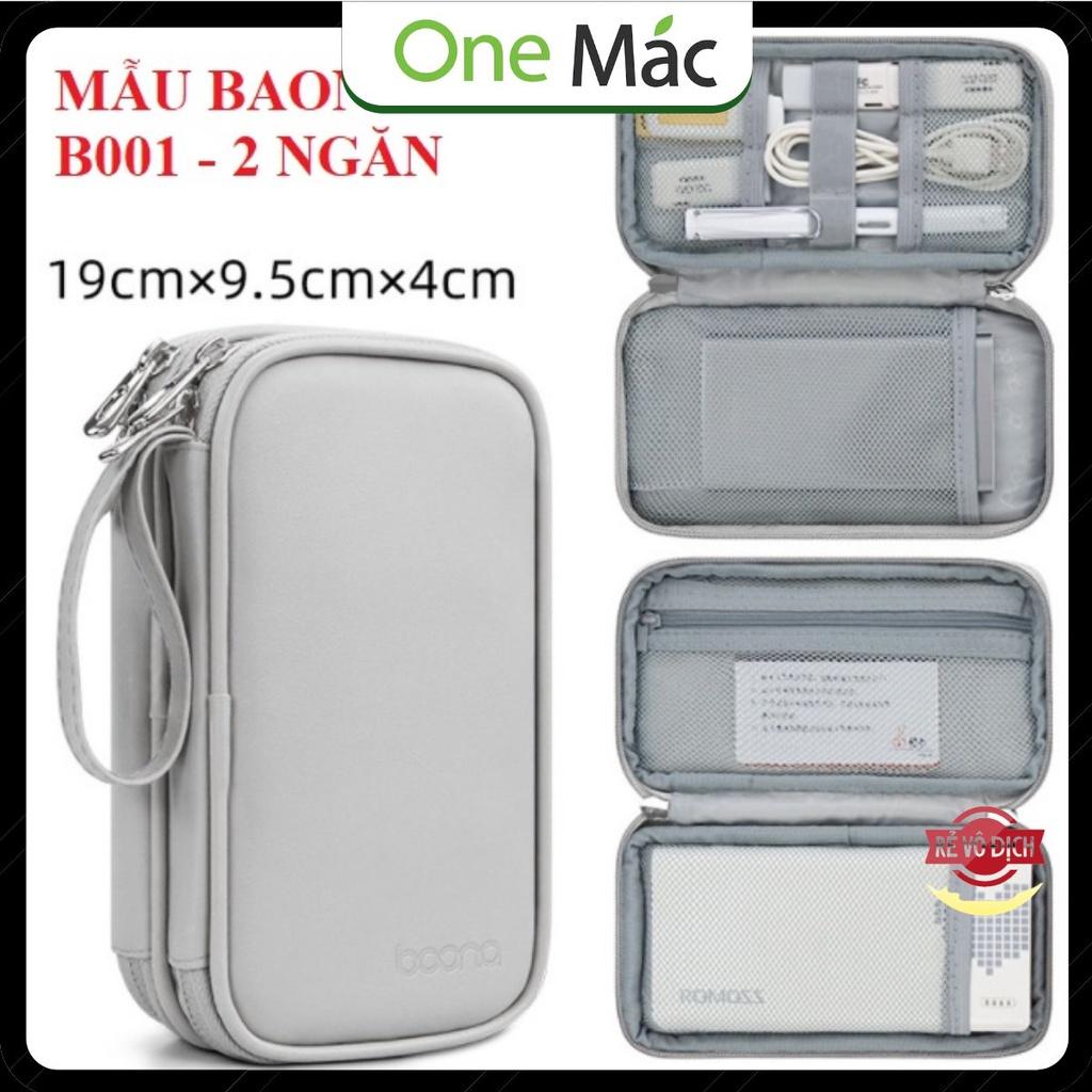 Túi đựng phụ kiện công nghệ, điện thoại, bộ sạc macbook, máy tính bảng, dây cáp sạc, pin dự phòng Baona BN001, BN003